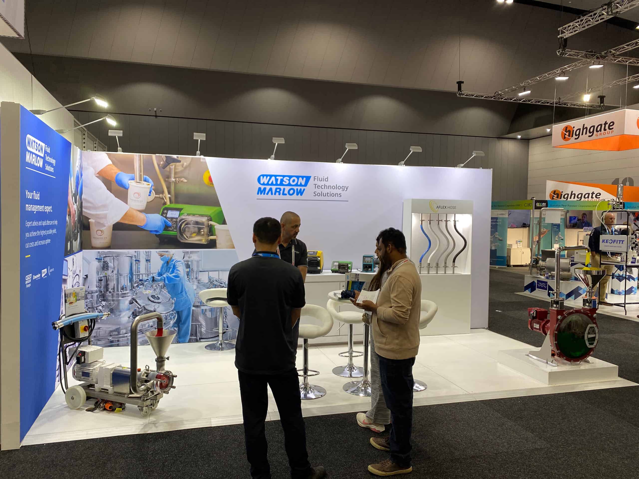 watson marlow expo display at appex melbourne