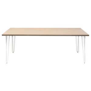 hairpin dinning table with white legs