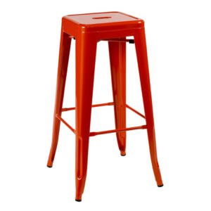 orange tolix bar stool