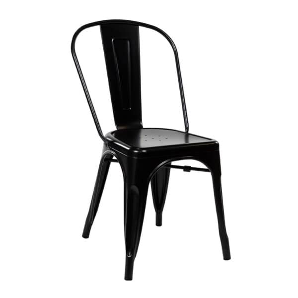 matt black tolix chair