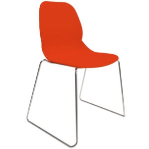 sled base multi purpose chair hire orange