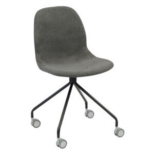 rachael writing chair hire with castors and swivel base charcoal