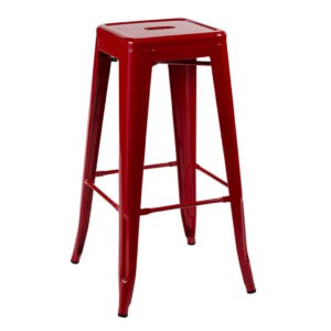 tolix bar stool hire red