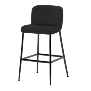 bernie exhibition bar stool rental black fabric